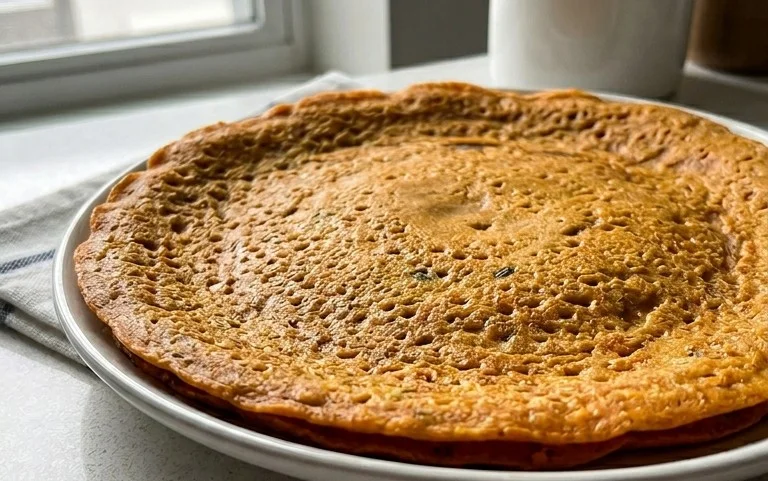 Masoor Dal Chilla | Savory Red Lentil Pancakes