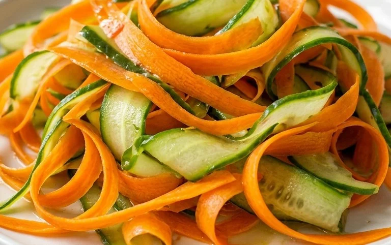 Carrot and Cucumber Ribbon Salad
