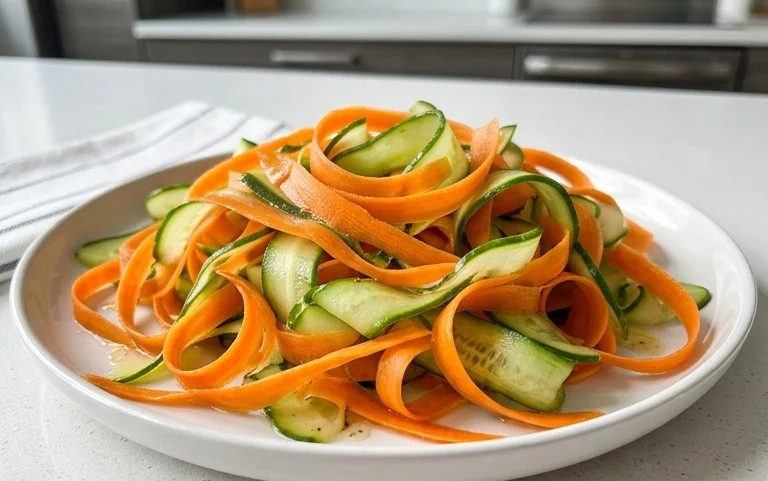 Carrot and Cucumber Ribbon Salad