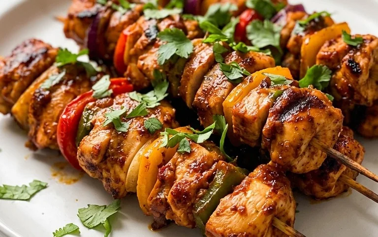 Mexican Barbecue Chicken Skewers