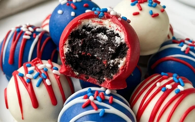 Patriotic Oreo Balls