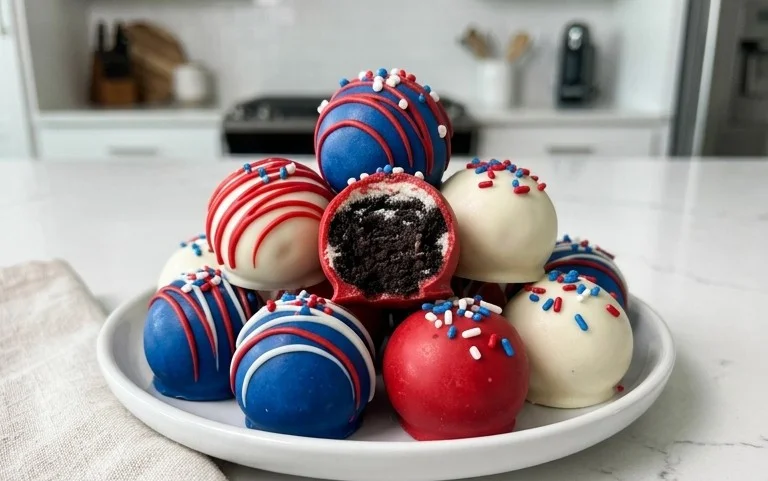 Patriotic Oreo Balls