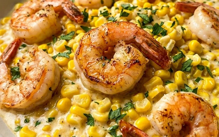 Shrimp and Creamed Corn (30 Minutes, One-Pan)