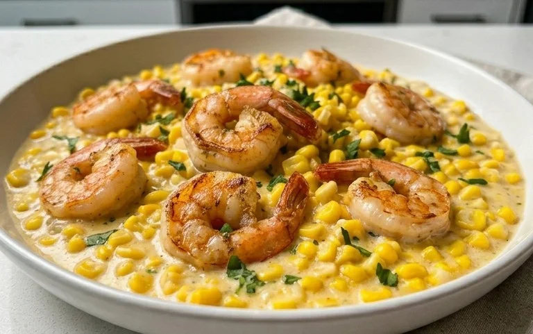 Shrimp and Creamed Corn (30 Minutes, One-Pan)