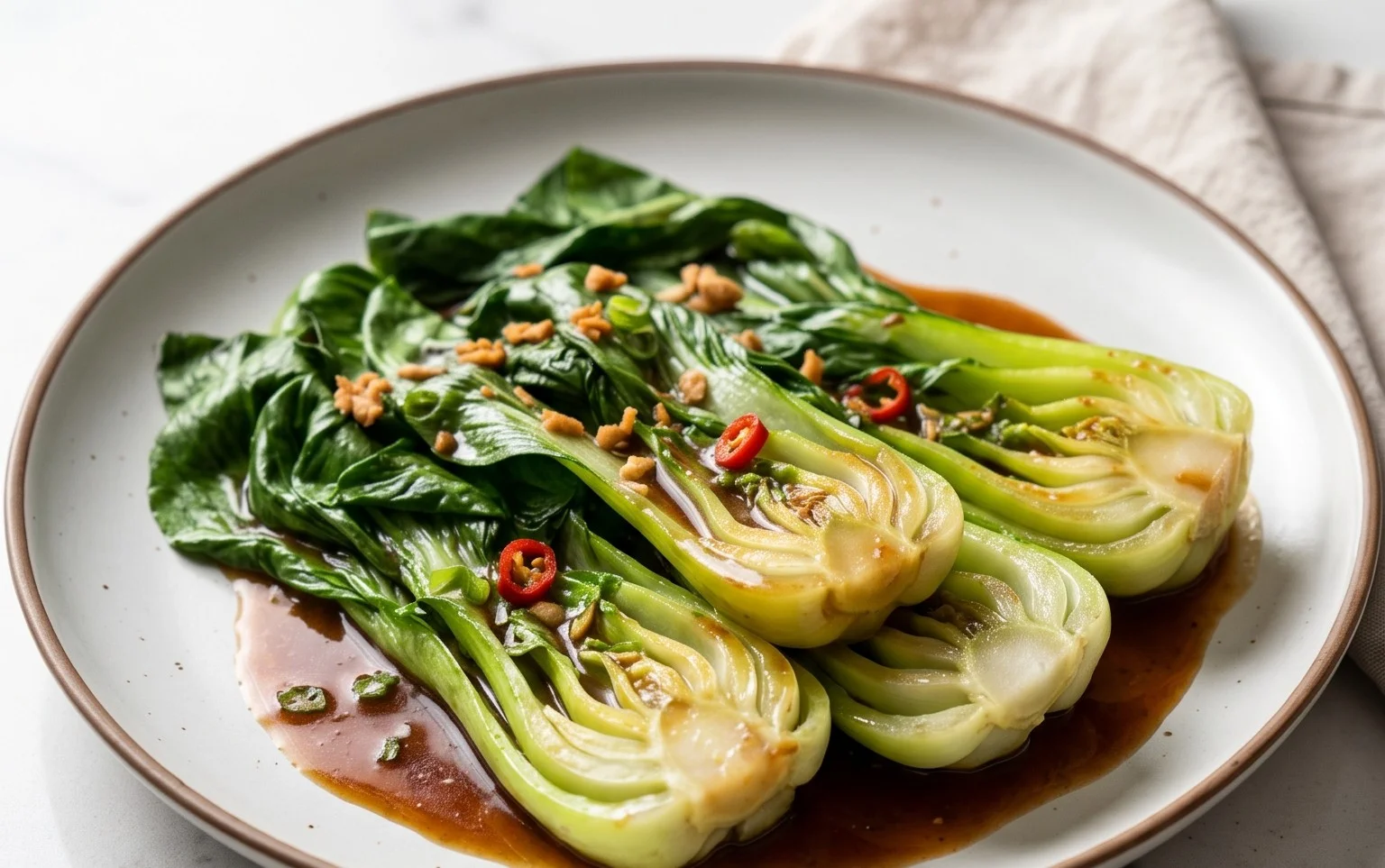 Bok Choy with Oyster Sauce