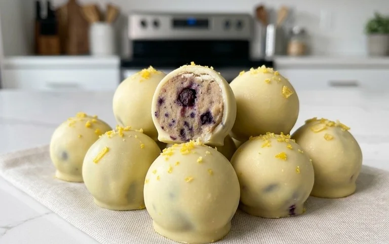 LEMON BLUEBERRY TRUFFLES