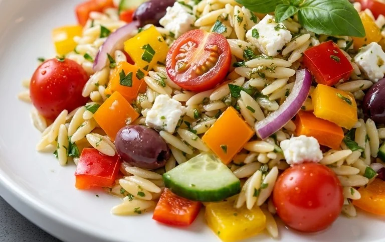 Rainbow Orzo Salad