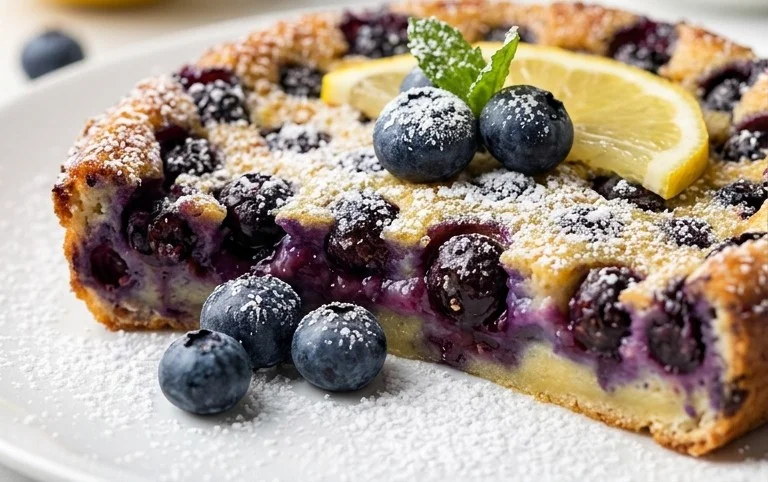 Lemon Blueberry Clafoutis