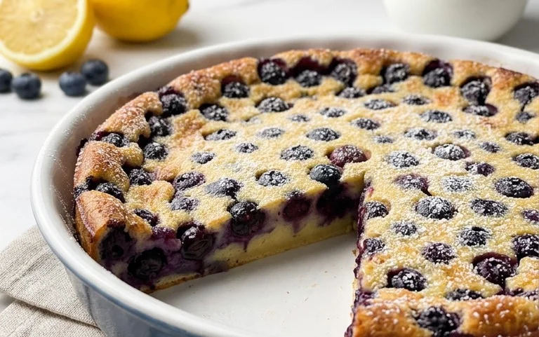 Lemon Blueberry Clafoutis