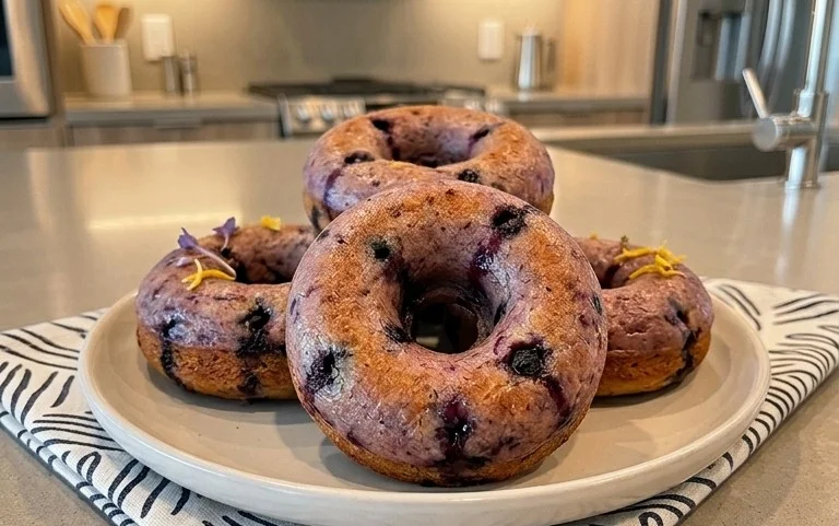Wild Blueberry Cake Donuts