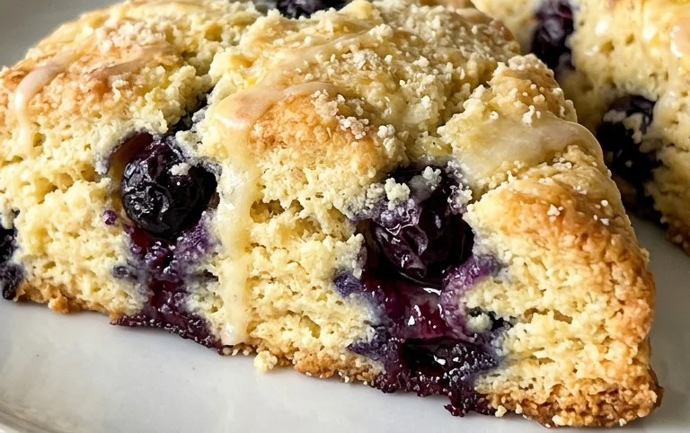 Almond Flour Lemon Blueberry Scones