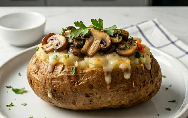 The Ultimate Stuffed Baked Potatoes with Mushrooms