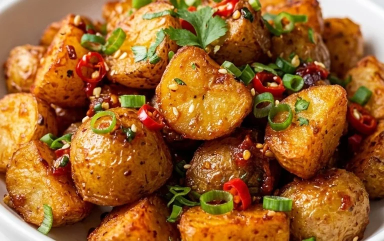 Crispy Honey Chilli Potatoes