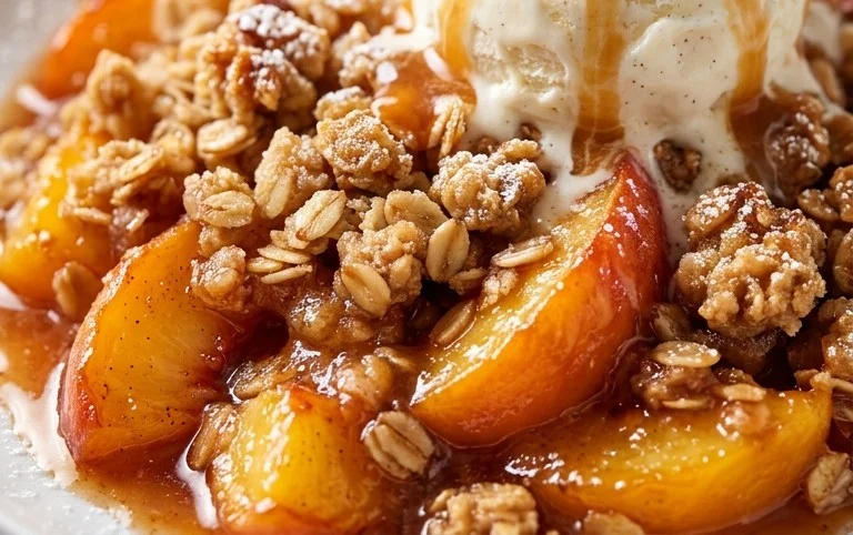 Fresh Peach Crisp Recipe