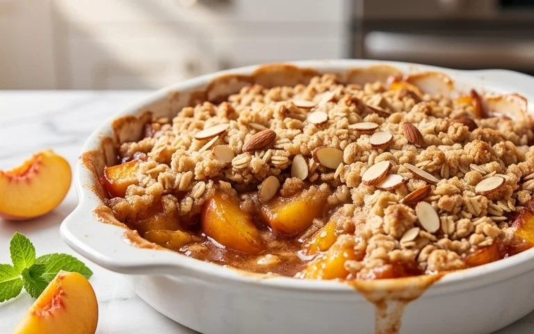 Fresh Peach Crisp Recipe