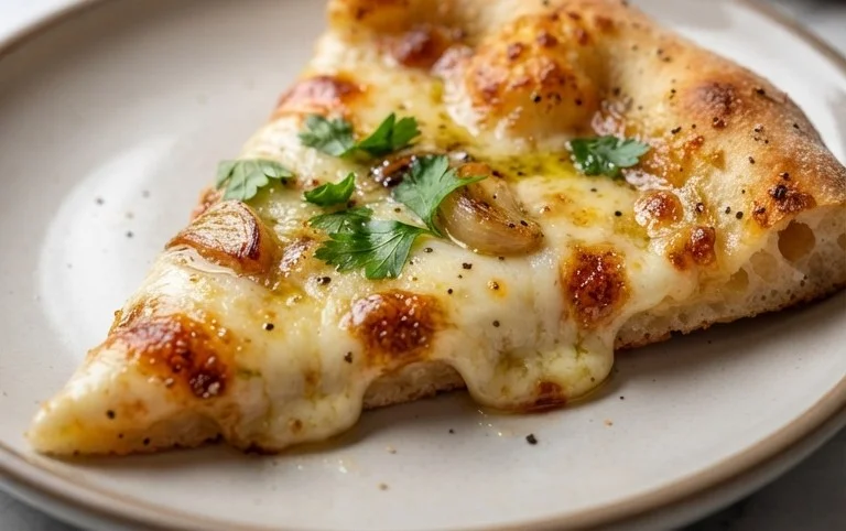 buttery garlic pizza