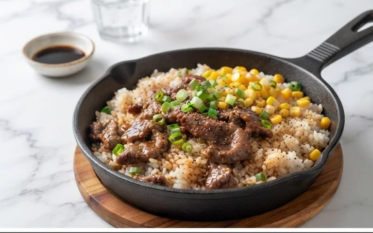 Beef Pepper Rice Bowl is a delicious meal option.