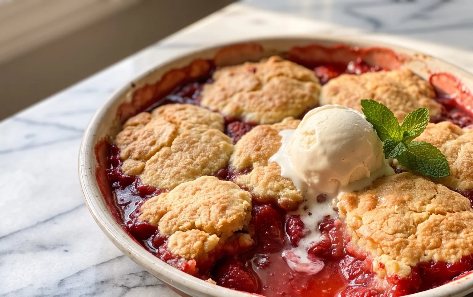 Strawberry Cobbler