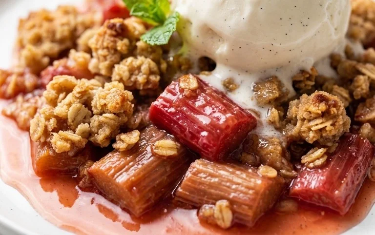 Easy Rhubarb Crisp