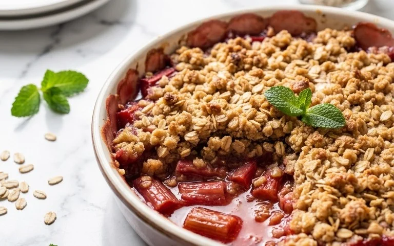 Easy Rhubarb Crisp