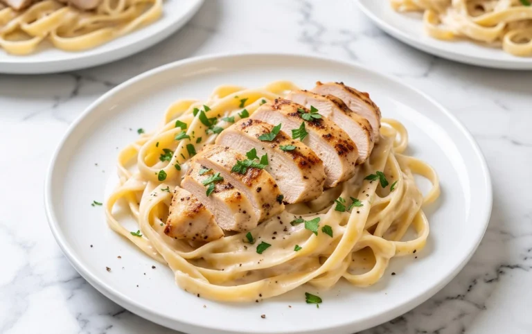 Low Calorie Chicken Alfredo