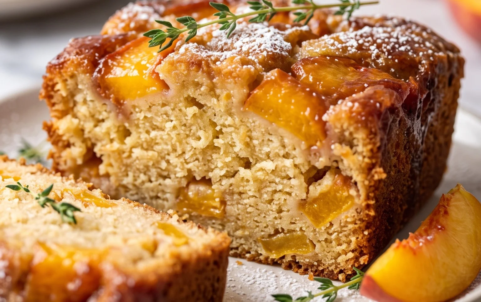 Peach Cobbler Pound Cake