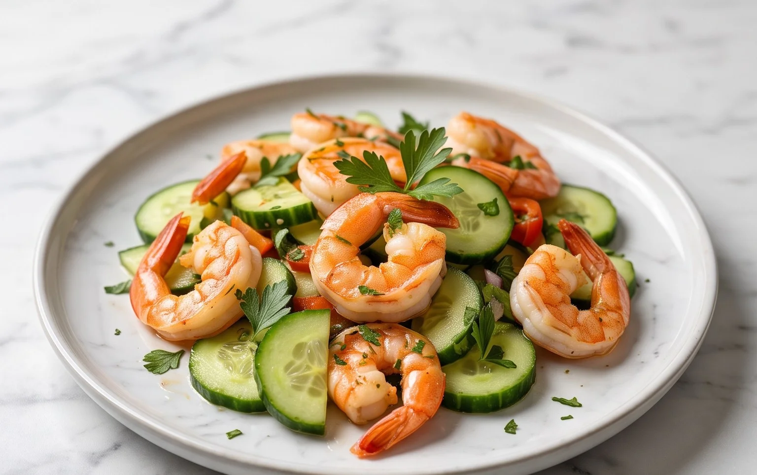 Cucumber Shrimp Salad