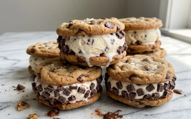 Cookie Ice Cream Sandwiches (Like a Chipwich!)