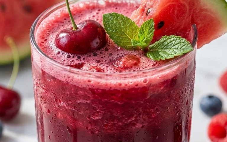 Watermelon Cherry Berry Beet Juice