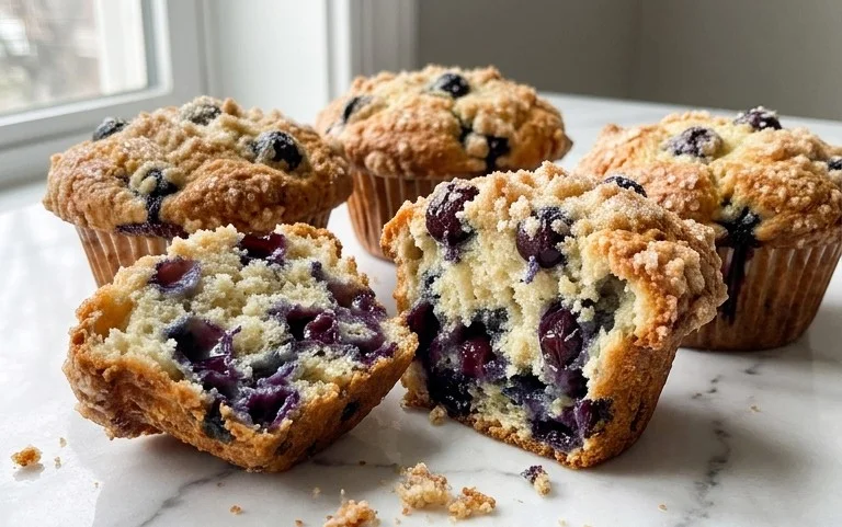 Homemade Blueberry Muffins