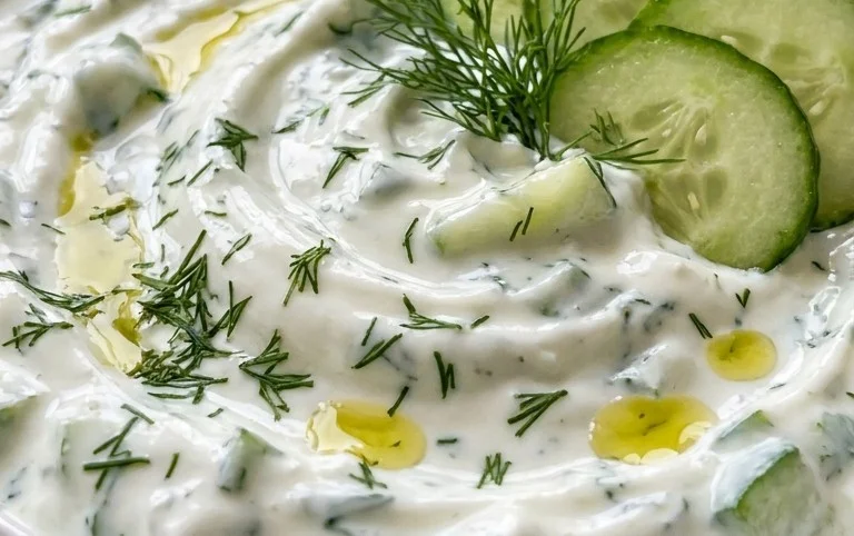 Cucumber Dip with Sour Cream and Dill