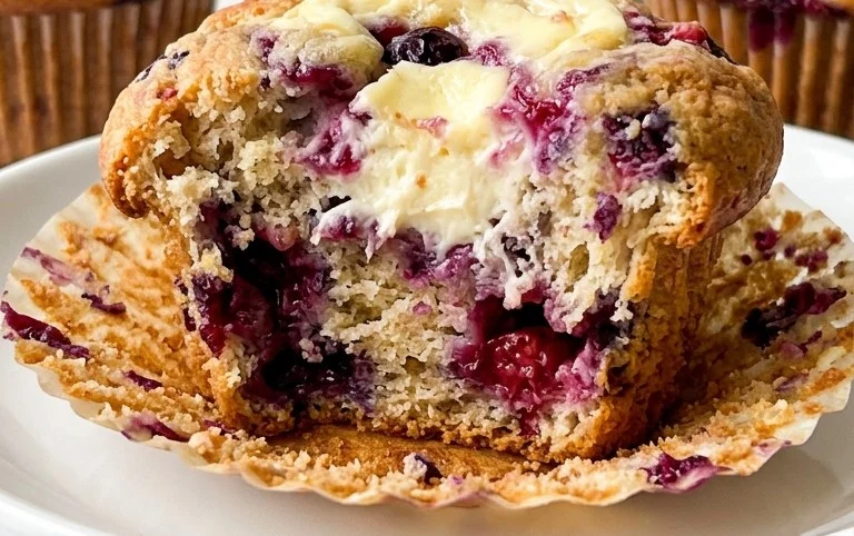 Berry Cream Cheese Muffins