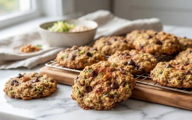 Healthy Zucchini Oatmeal Cookies