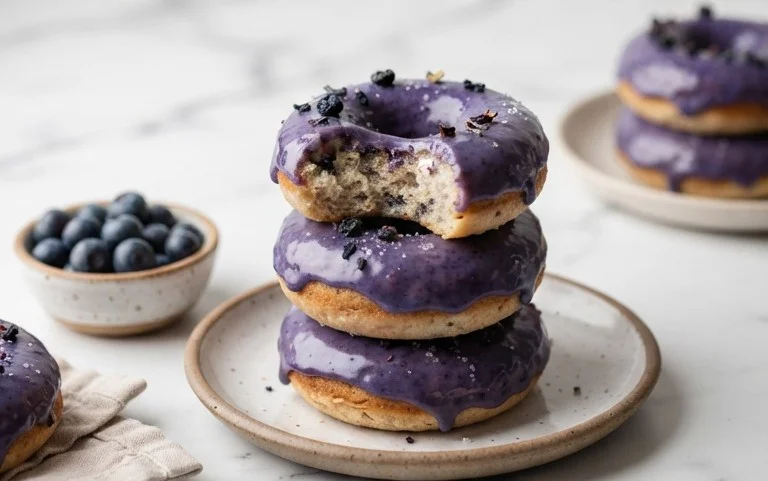 Blueberry Cake Donuts