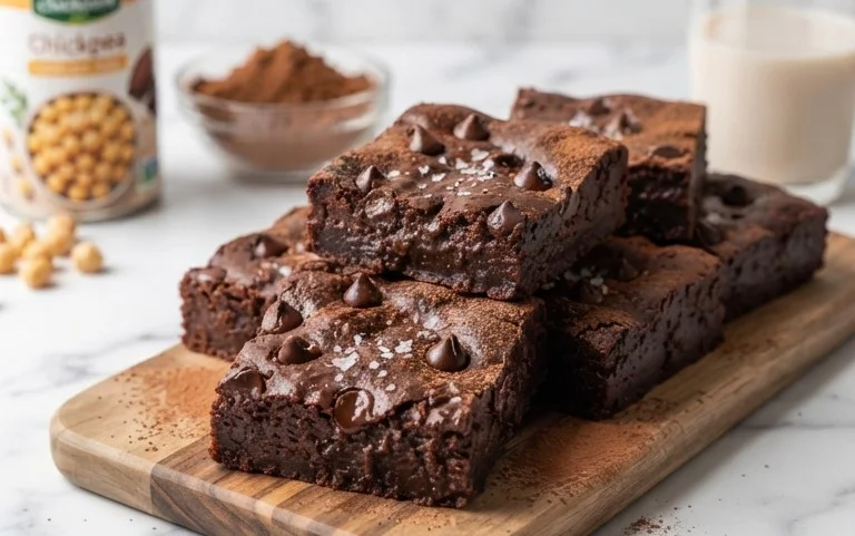 Flourless Chickpea Brownies (Vegan & Gluten Free)