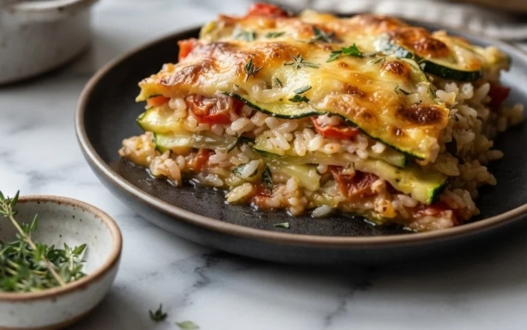 Julia Child's Zucchini and Rice Gratin (Tian de Courgettes au Riz)