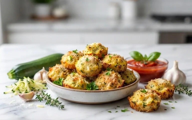 Zucchini Garlic Bites