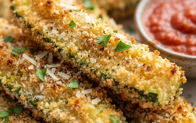 Parmesan Crusted Zucchini Sticks
