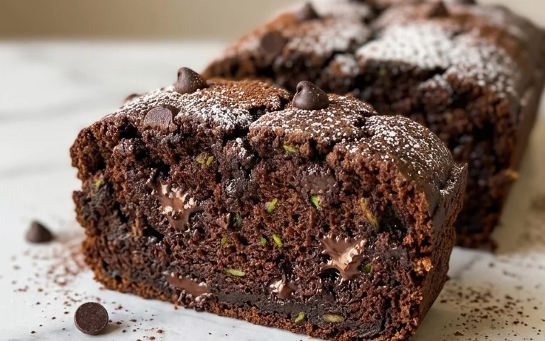 Double Dark Chocolate Zucchini Bread