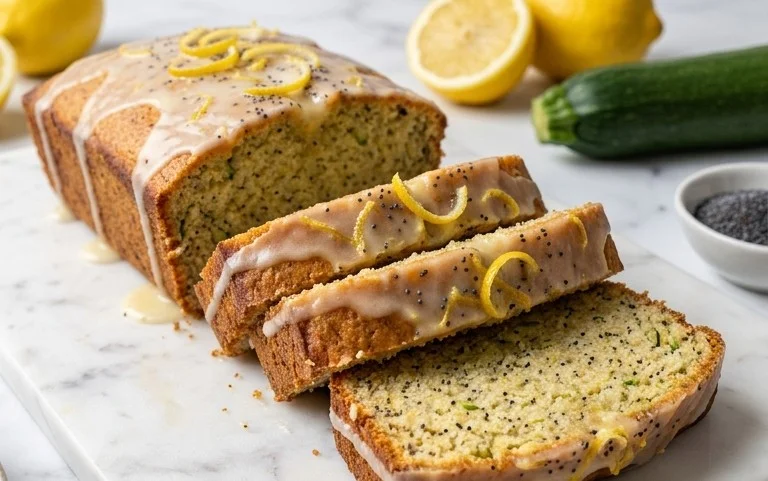 Easy Lemon Poppy Seed Zucchini Bread