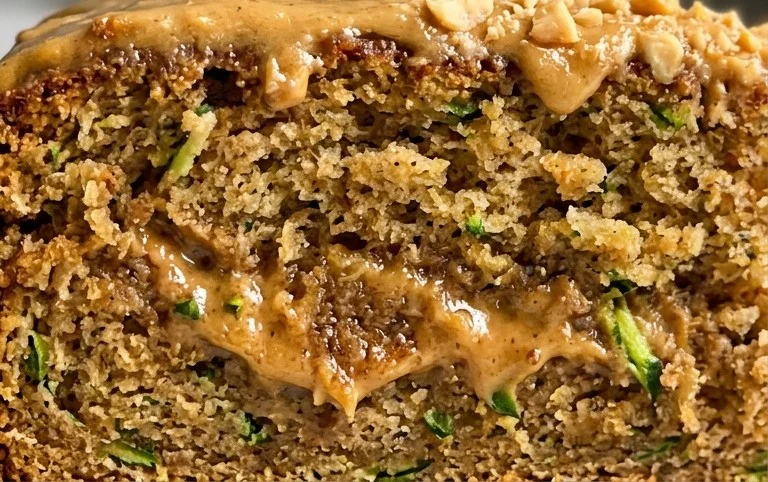 Moist Peanut Butter Zucchini Cake Recipe