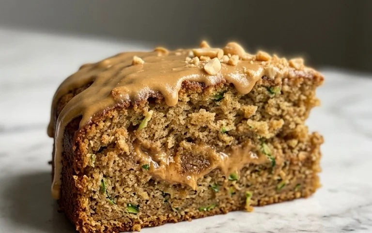 Moist Peanut Butter Zucchini Cake Recipe