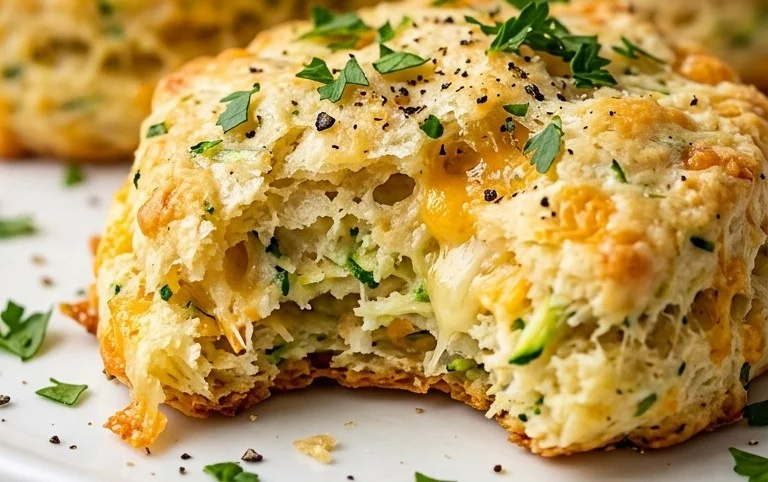 Zucchini Cheddar Biscuits
