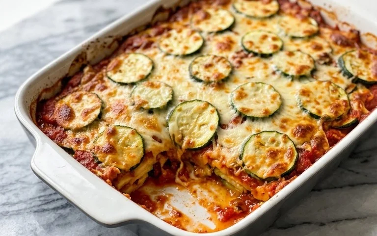 Cheesy Baked Zucchini Casserole